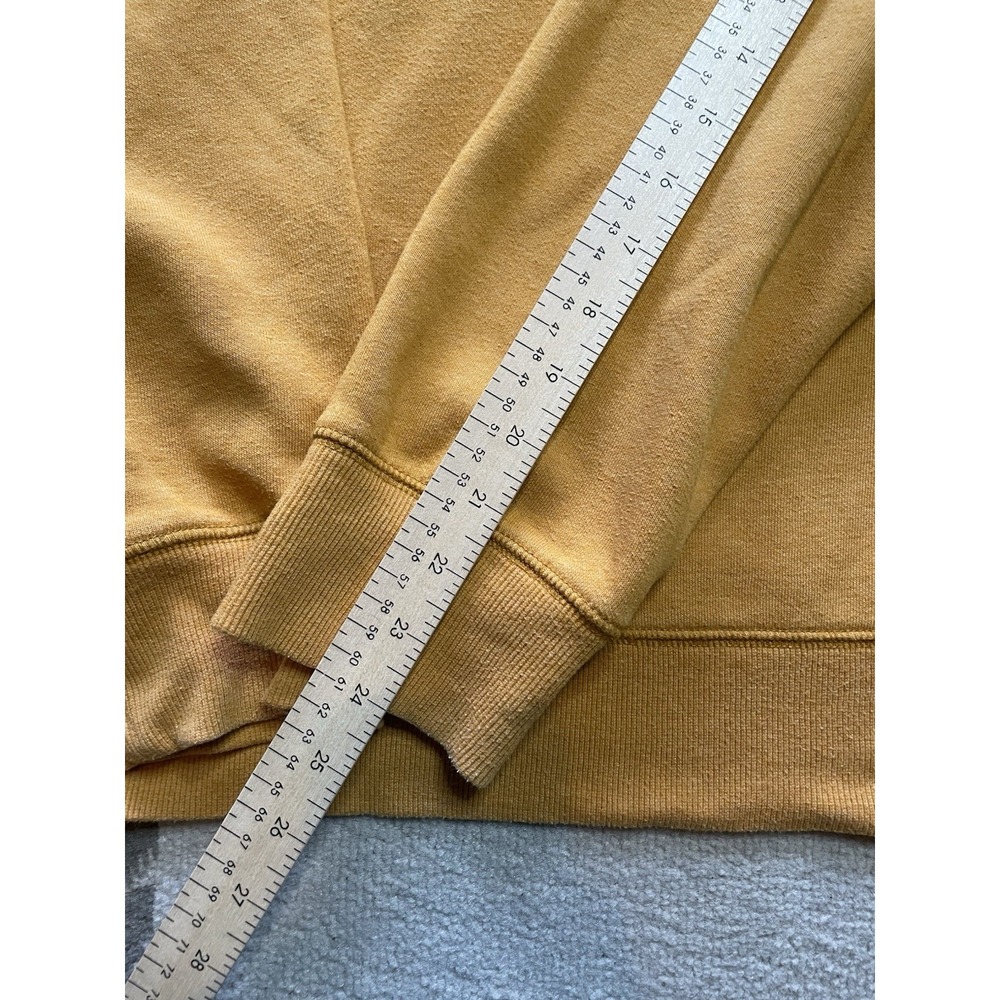 The North Face Men's Crewneck Sweatshirt XL Mustard Yellow Casual Pullover - Picture 5 of 12